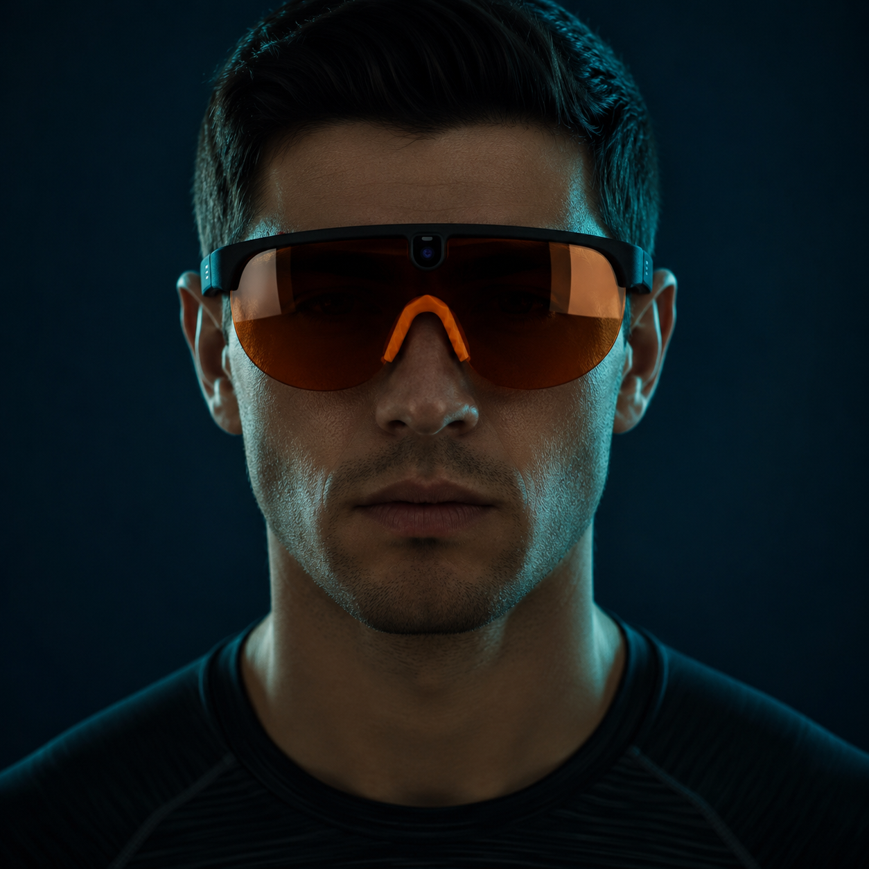 AI smart glasses worn outdoors
