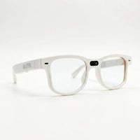 AI Smart Glasses | Photochromic Adaptive Lenses | 8MP Camera & AI Translation, White colourway