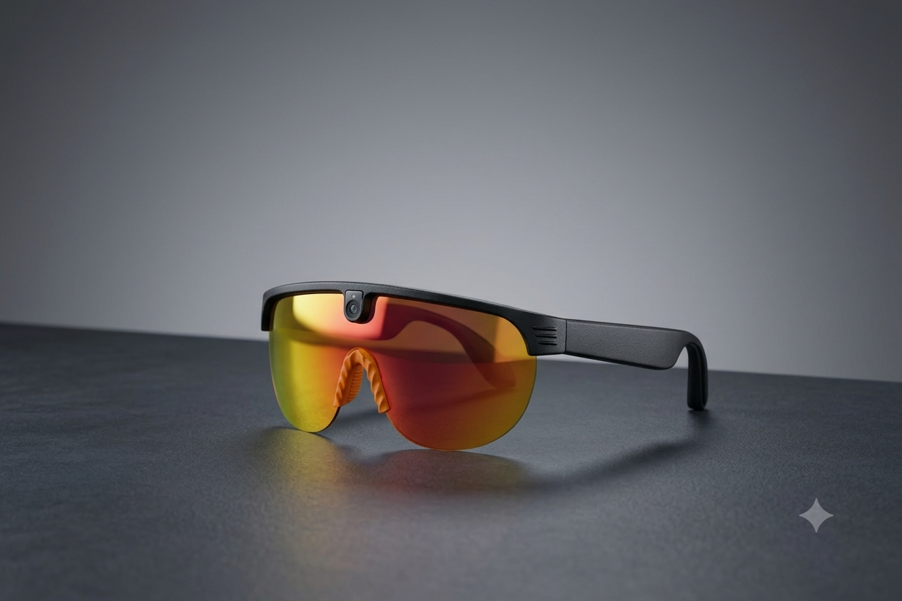 Bone-Conduction Smart Glasses with POV Camera | AI Translation 40+ Languages