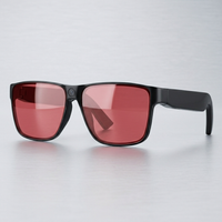 Smart Glasses | 12MP POV Camera | Long-Battery Frame for Travel, Black / Red colourway