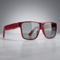 Smart Glasses | 12MP POV Camera | Long-Battery Frame for Travel, Red / Black colourway
