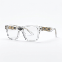 AI Smart Glasses | Photochromic Adaptive Lenses | 8MP Camera & AI Translation, Transparent colourway