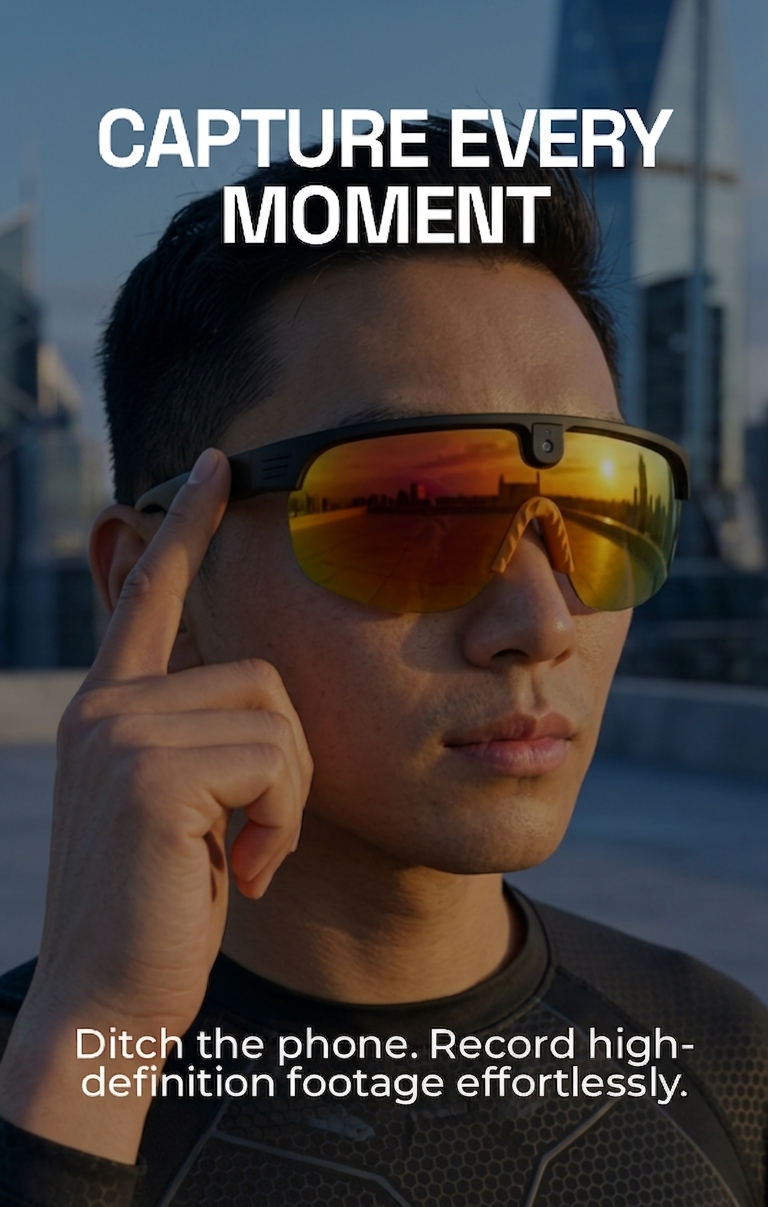 AI Smart Glasses for Sports — all 4 color variants